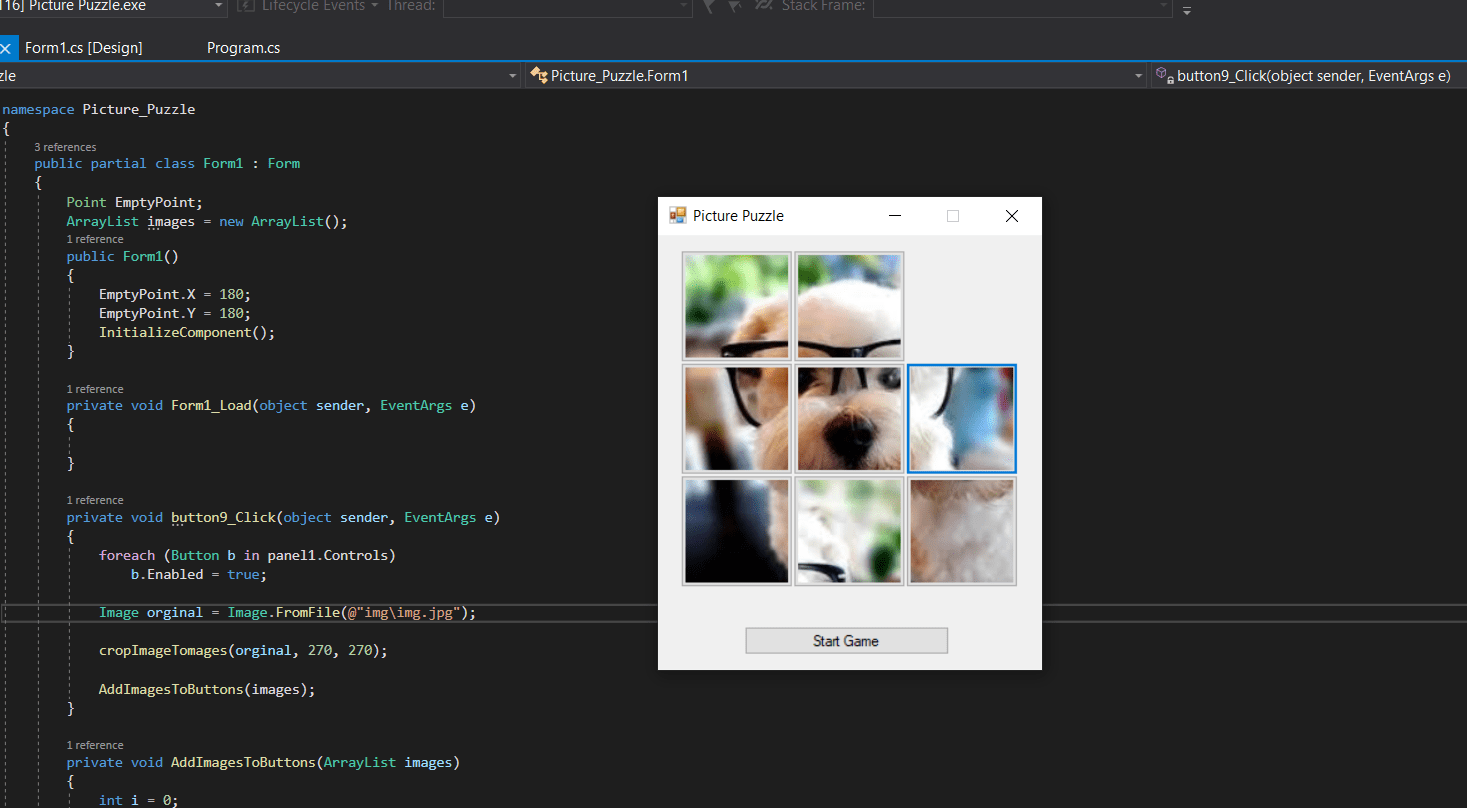paraşuta Purcel accent how to make an image puzzle in visuale studio