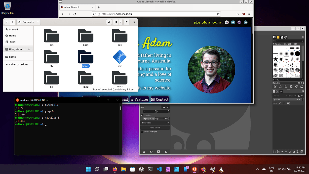 Run Linux GUI apps in Windows 11 Adam Dimech's Coding Blog