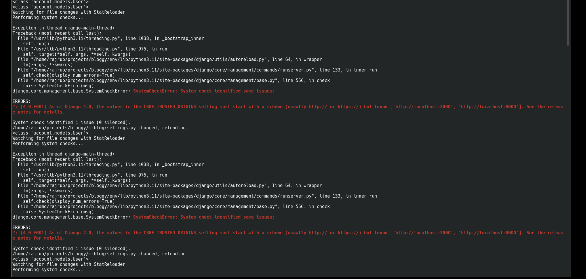 34682 (System check for CSRF_TRUSTED_ORIGINS raises errors for http