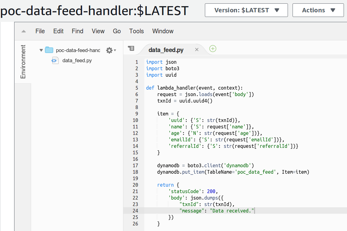 Serverless hooks using AWS Lambda Part 1 code.eidorian