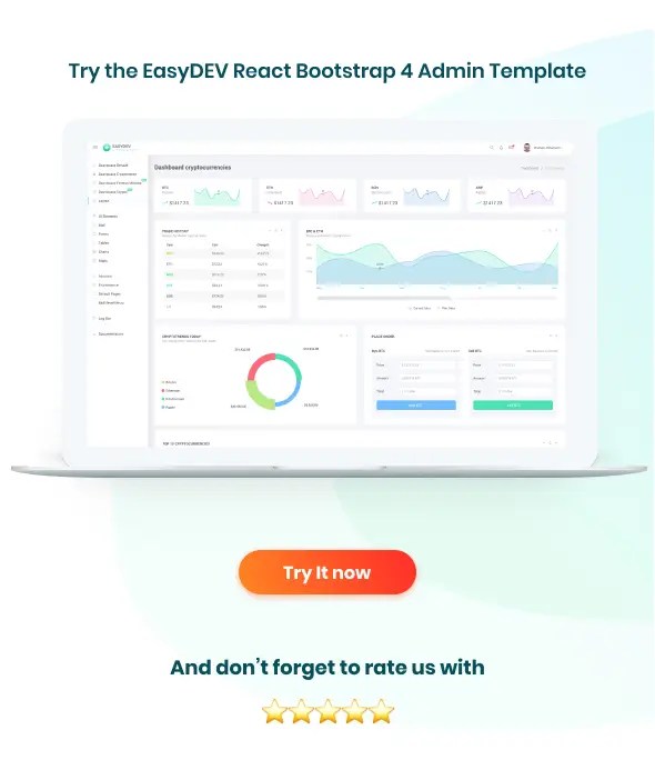 EasyDev — React Redux BS4 Developer Friendly Admin code.market