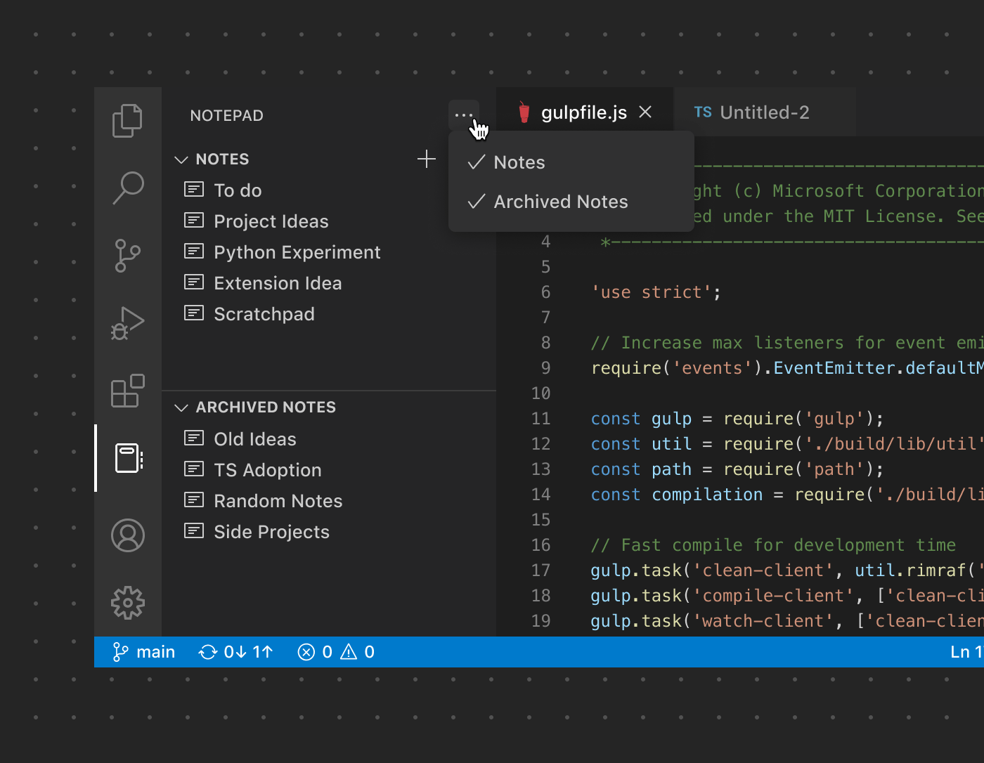 Esitellä 54+ imagen visual studio code toolbar abzlocal fi