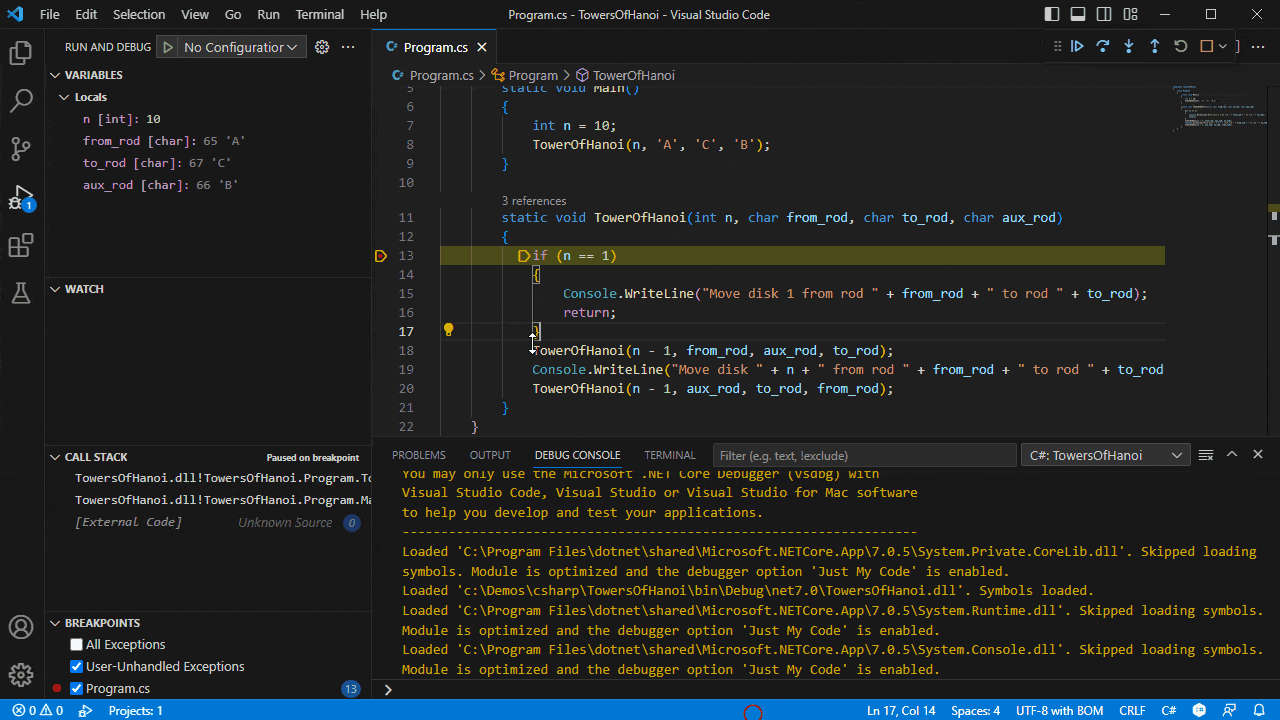 Debugging C in Visual Studio Code