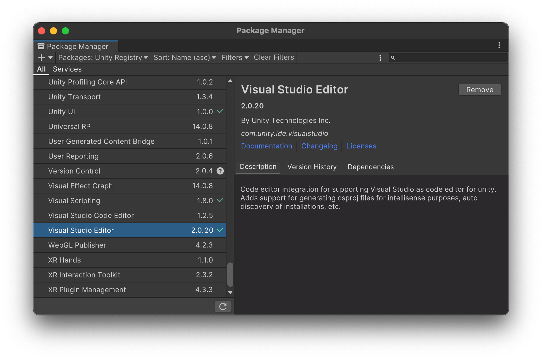 Visual Studio Code and Unity