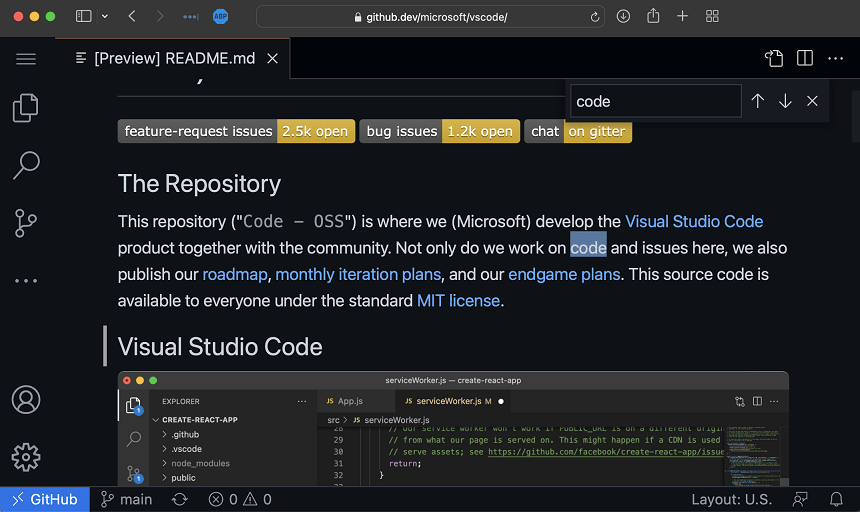 Visual Studio Code November 2021