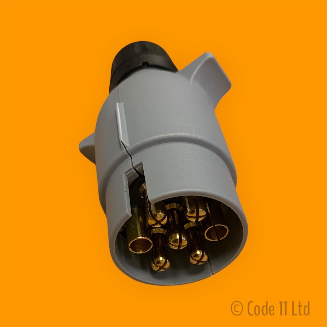 Grey 12S Type 7 Pin Plug - Shop Online at Code 11 LTD