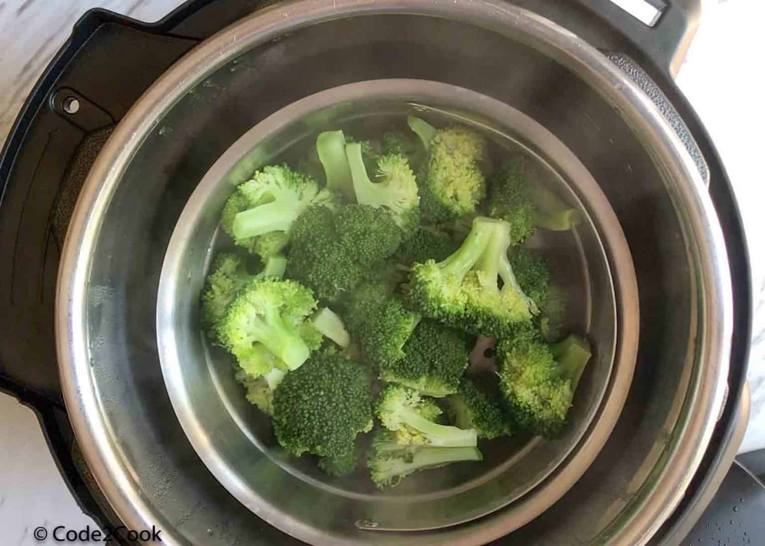 Instant Pot Steamed Broccoli & Garlic Broccoli Salad