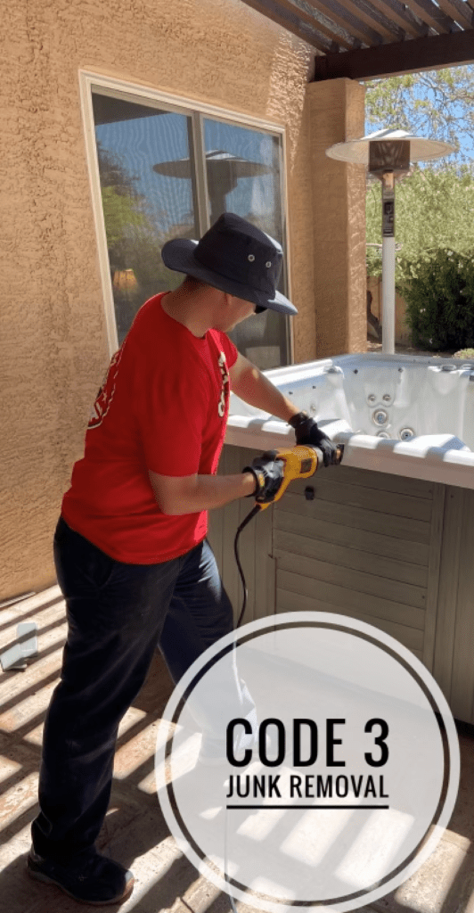 Hot Tub Removal Mesa Code 3 Junk Removal