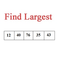 Cpp program to find largest elements of an Array - Codeforcoding