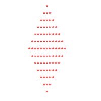 Diamond pattern program in Java language - Code for Java c
