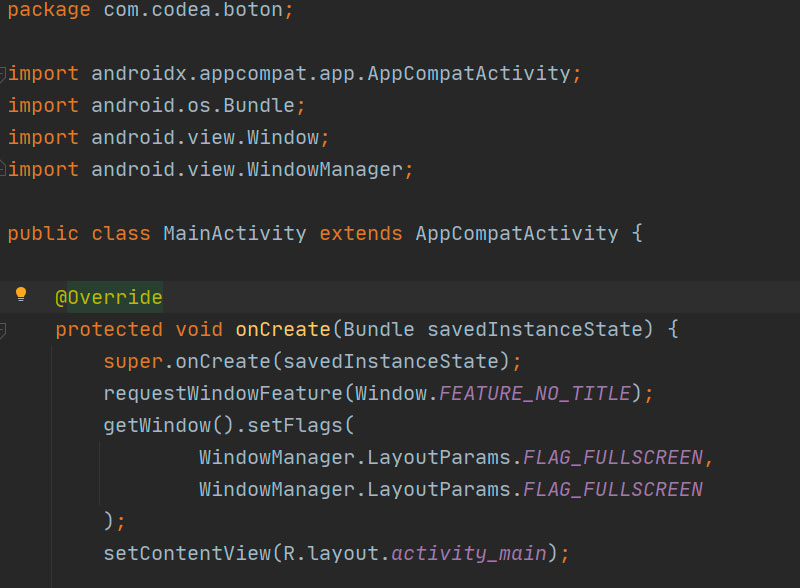 ¿Cómo hacer una pantalla fullscreen en Android Studio? Android
