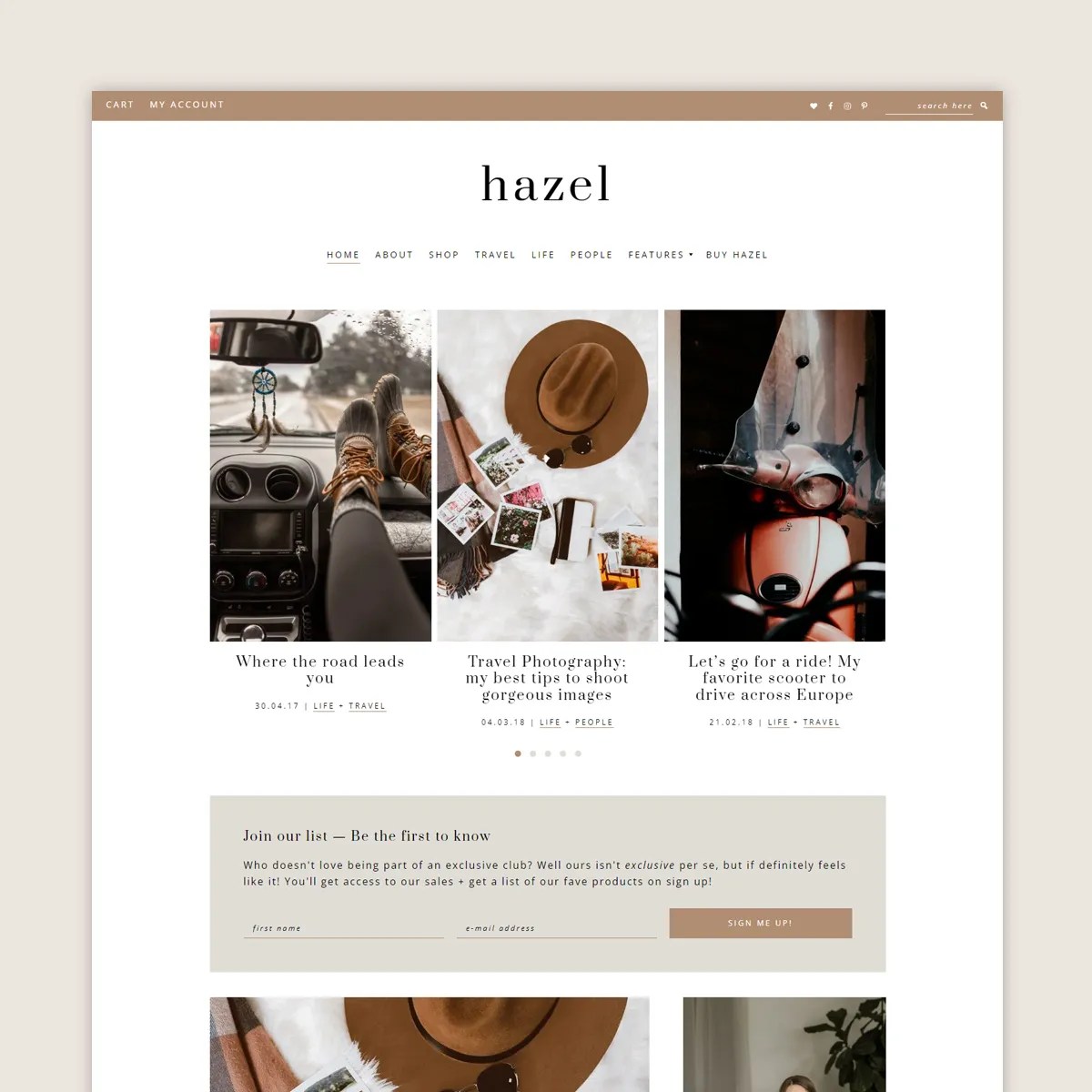 Hazel Theme • Code + Coconut