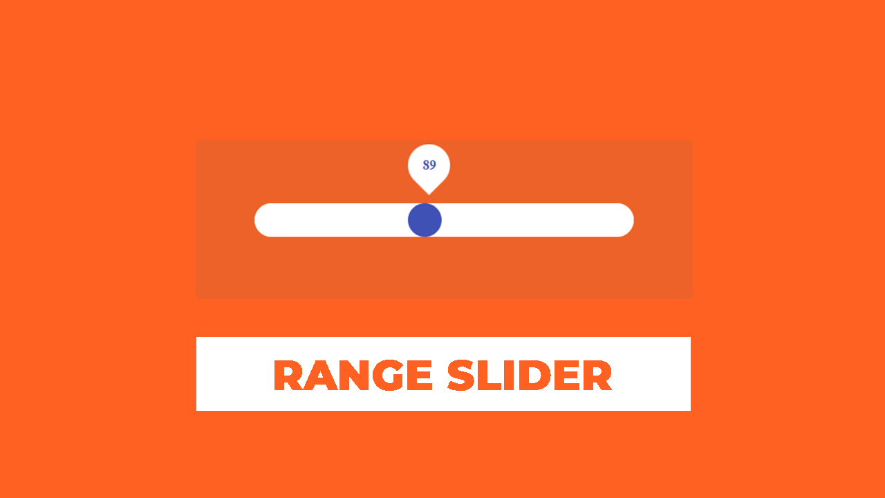 Animated Range Slider using HTML CSS & JavaScript CodeBari