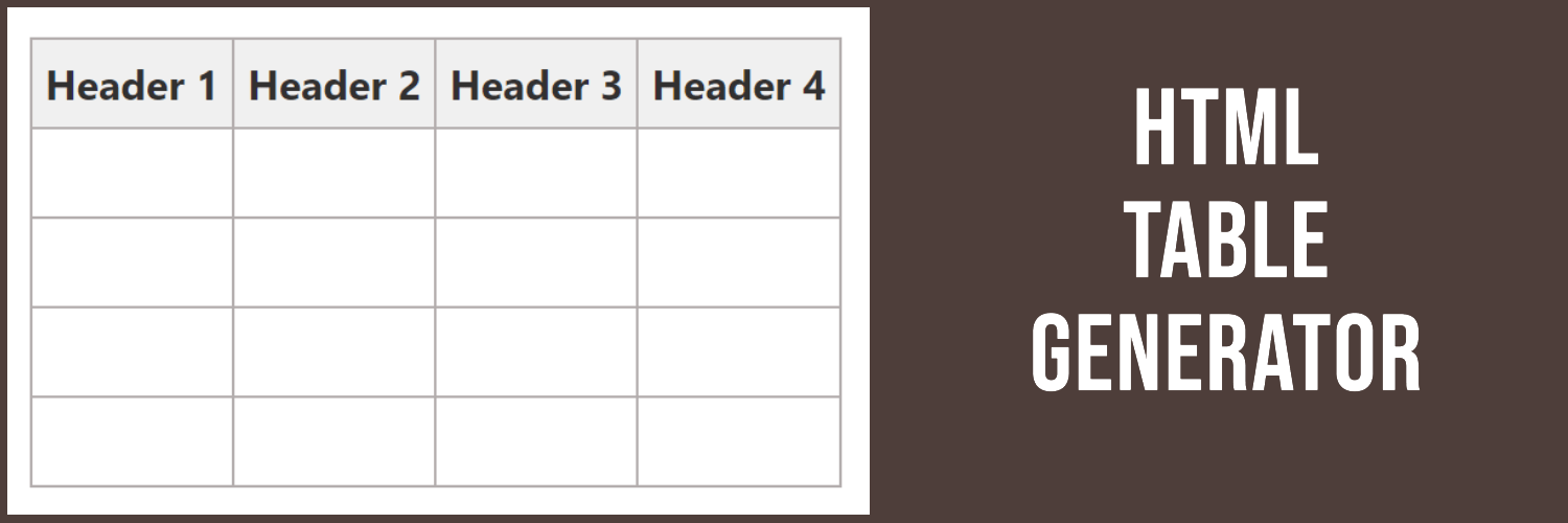 HTML Table Generator Online