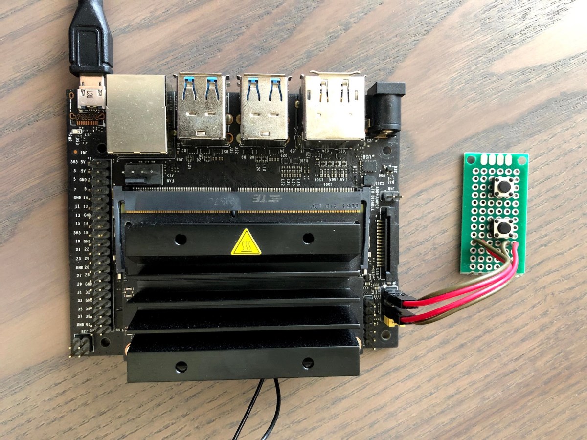 Connecting power and reset buttons to Jetson Nano Dots and Brackets