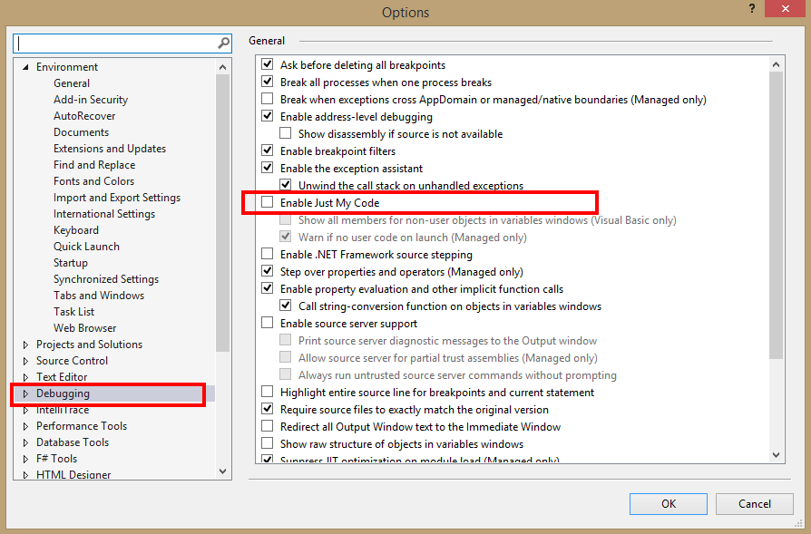 Visual Studio 2013 and Blend designtime exception debugging Code