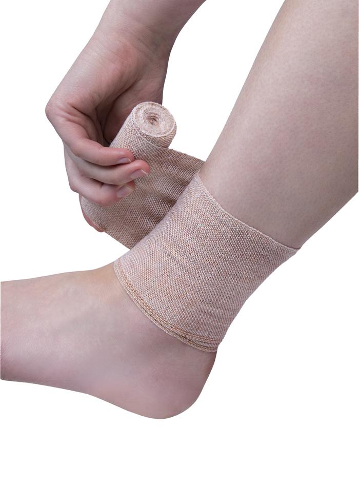 Crepe bandage, heavy weight 5cms, brown Code Blue Medical
