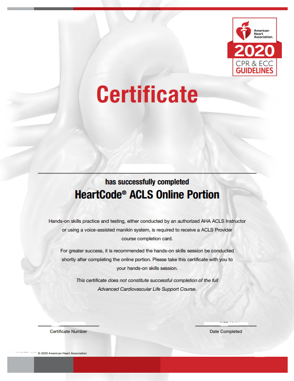 AHA Heartcode® ACLS Online Code Blue Training