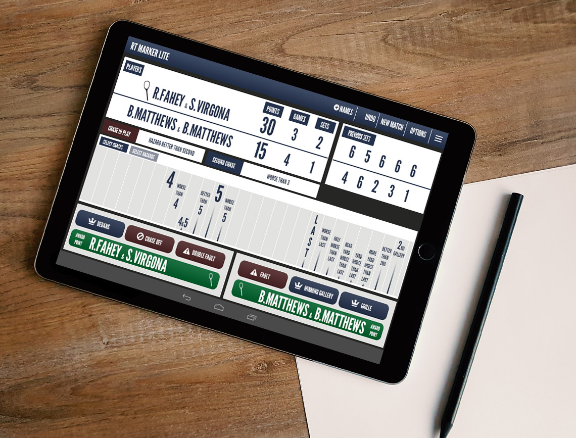 International Real Tennis Marking App Codebrewer