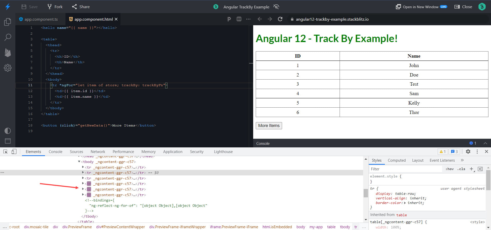 How to use trackBy in Angular with Example Codebriefly