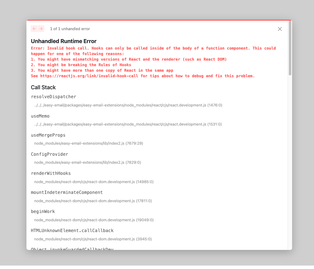 Invalid hook call error in Next.js Code Buckets