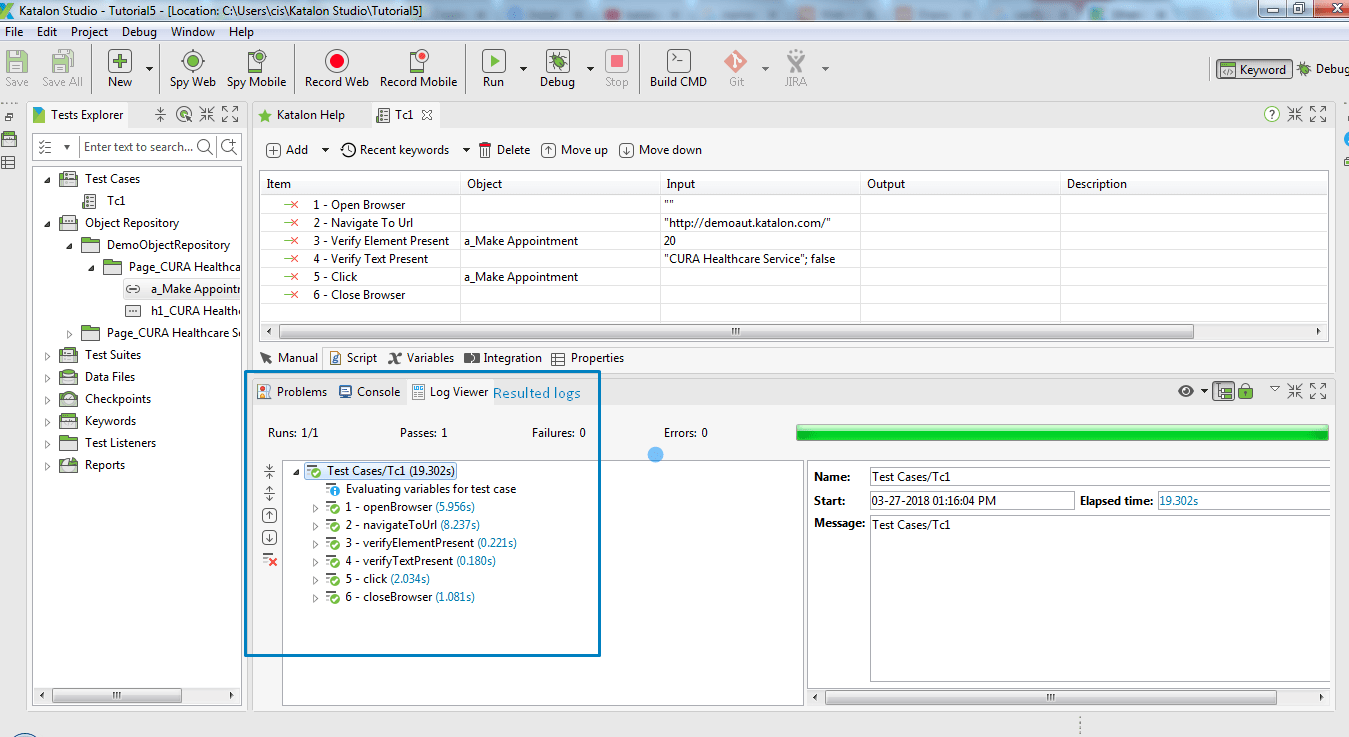 Katlon studio tutorial 5 manual mode in katalon studio Codebun