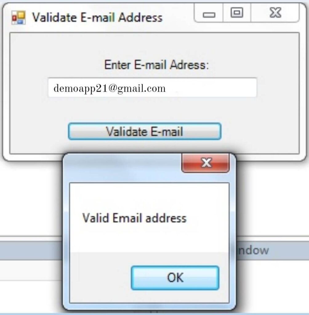 Required field, Email, Password and Phonenumber Validation in Visual