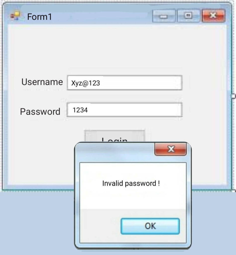 Required field, Email, Password and Phonenumber Validation in Visual