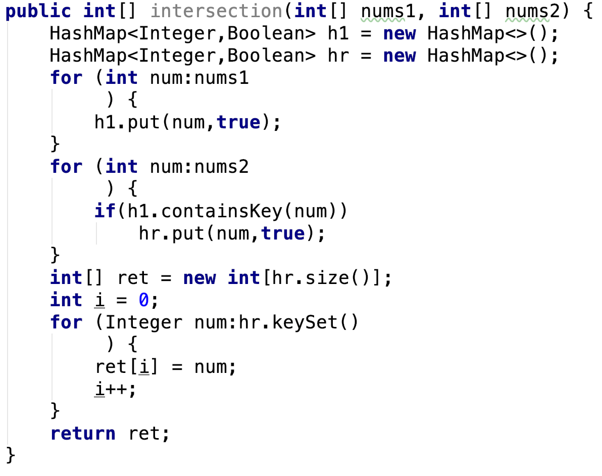LeetCode 第349题 Intersection of Two Arrays【排序】java Tinyfool的个人网站