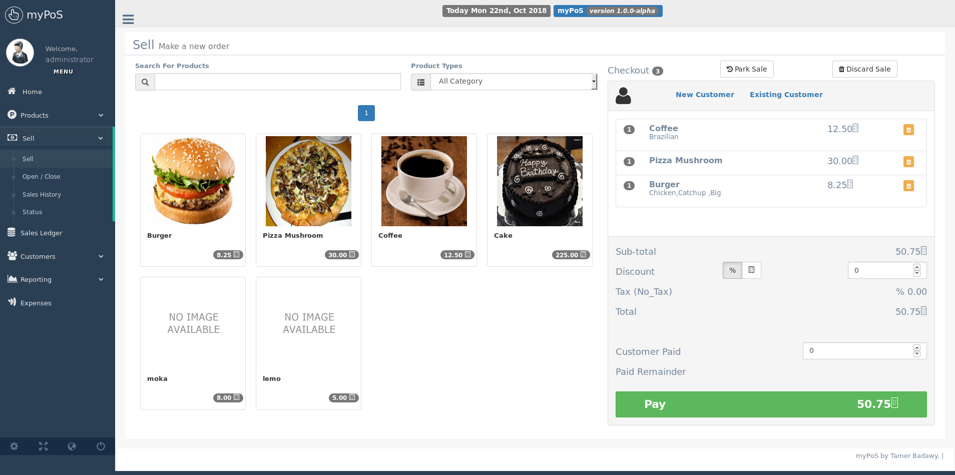 myPoS PHP Point Of Sale Application for 39 CodeClerks