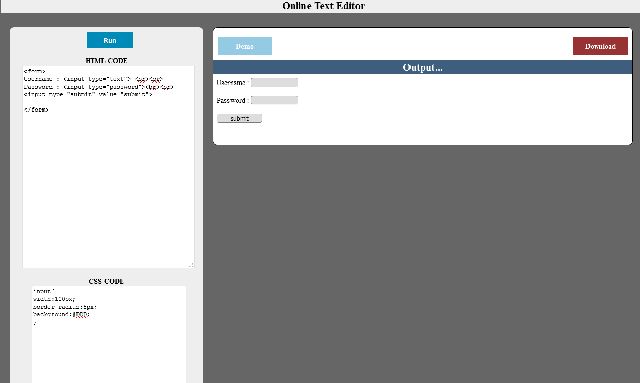 Online Text Editor for 7 CodeClerks