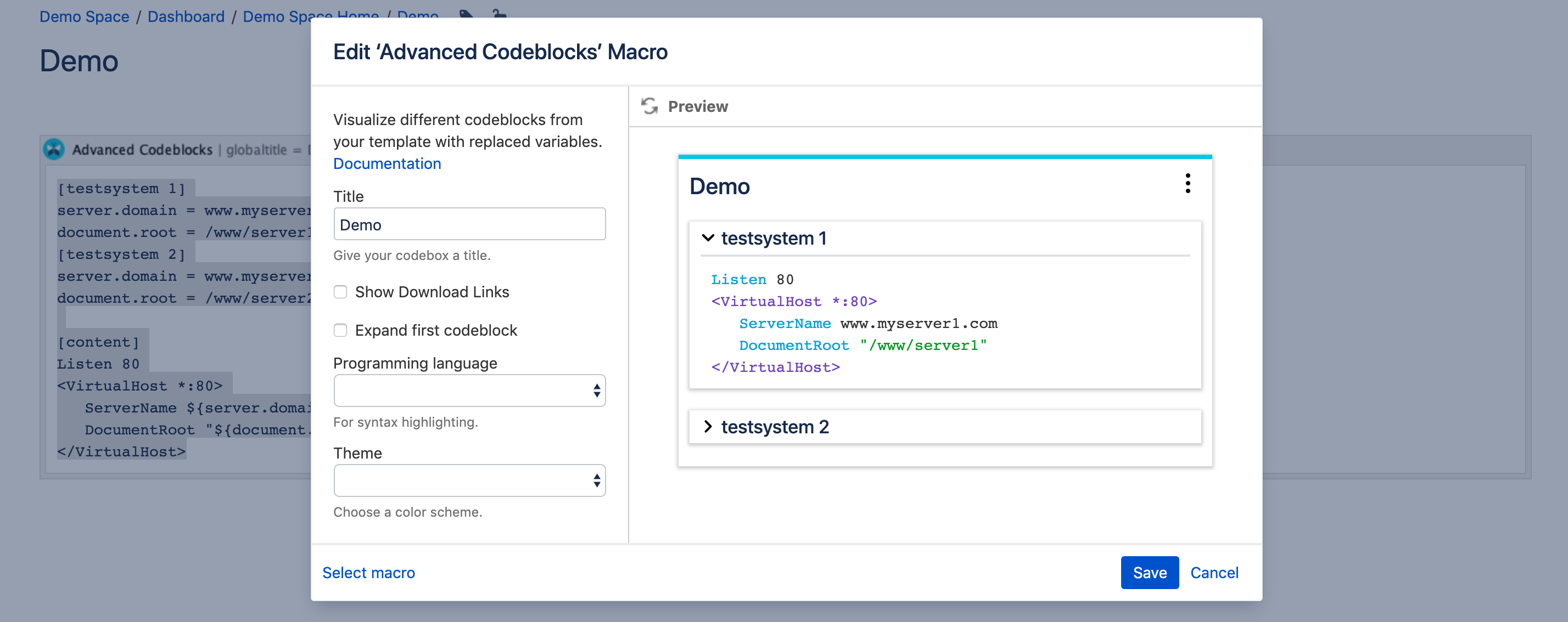 Multi Macro Guide Advanced Codeblocks for Confluence · codeclou