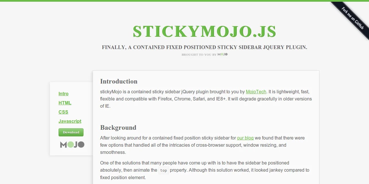 5 Sticky Sidebar Plugins (Menus) Built with jQuery  Development & Technology Resources