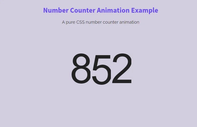 Number Counter Animation