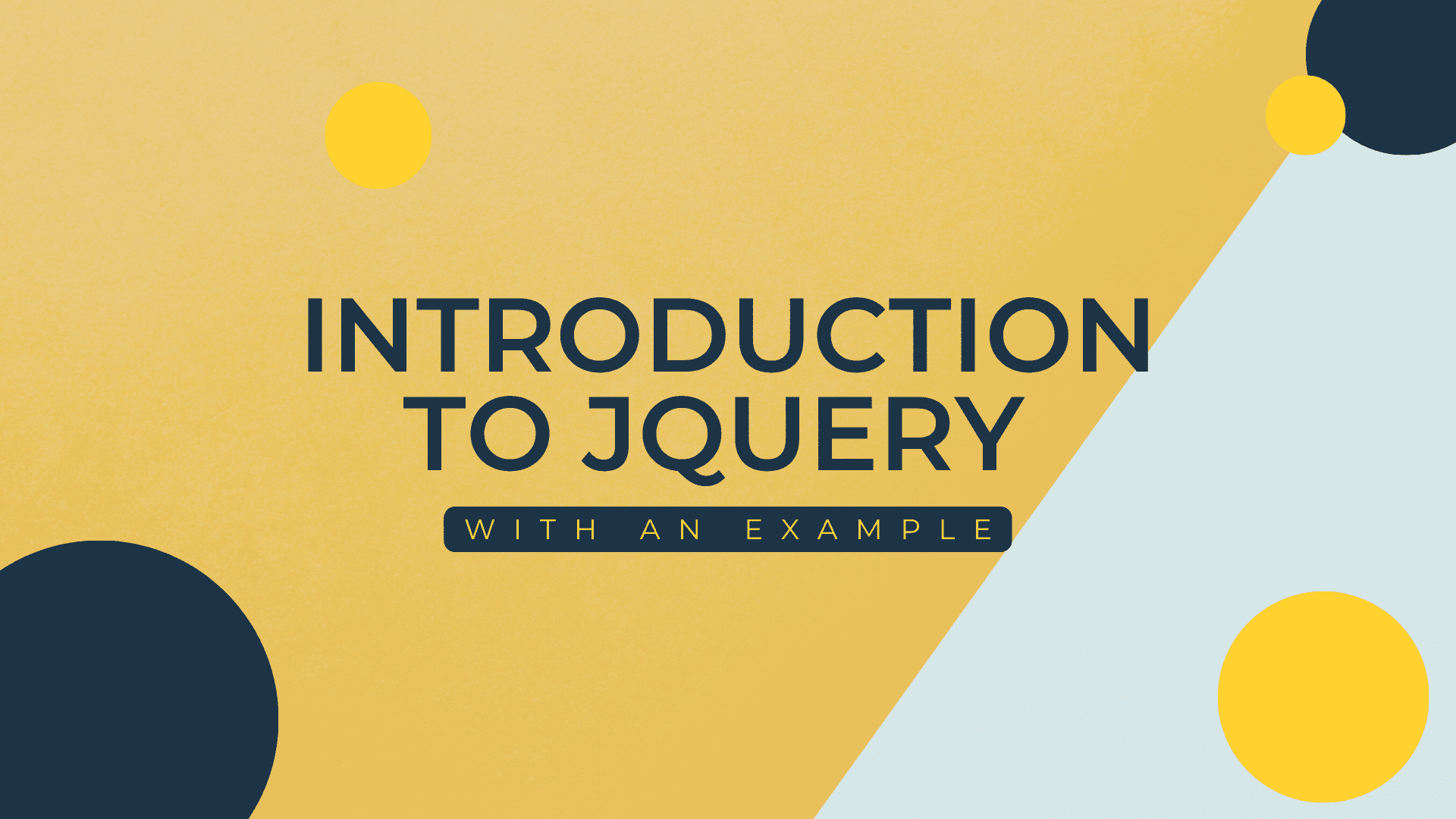 Introduction to JQuery with an example