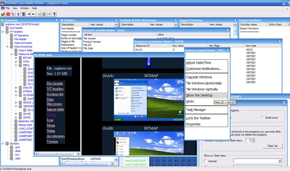CodeDebug 32bit/64bit PE Resource viewer