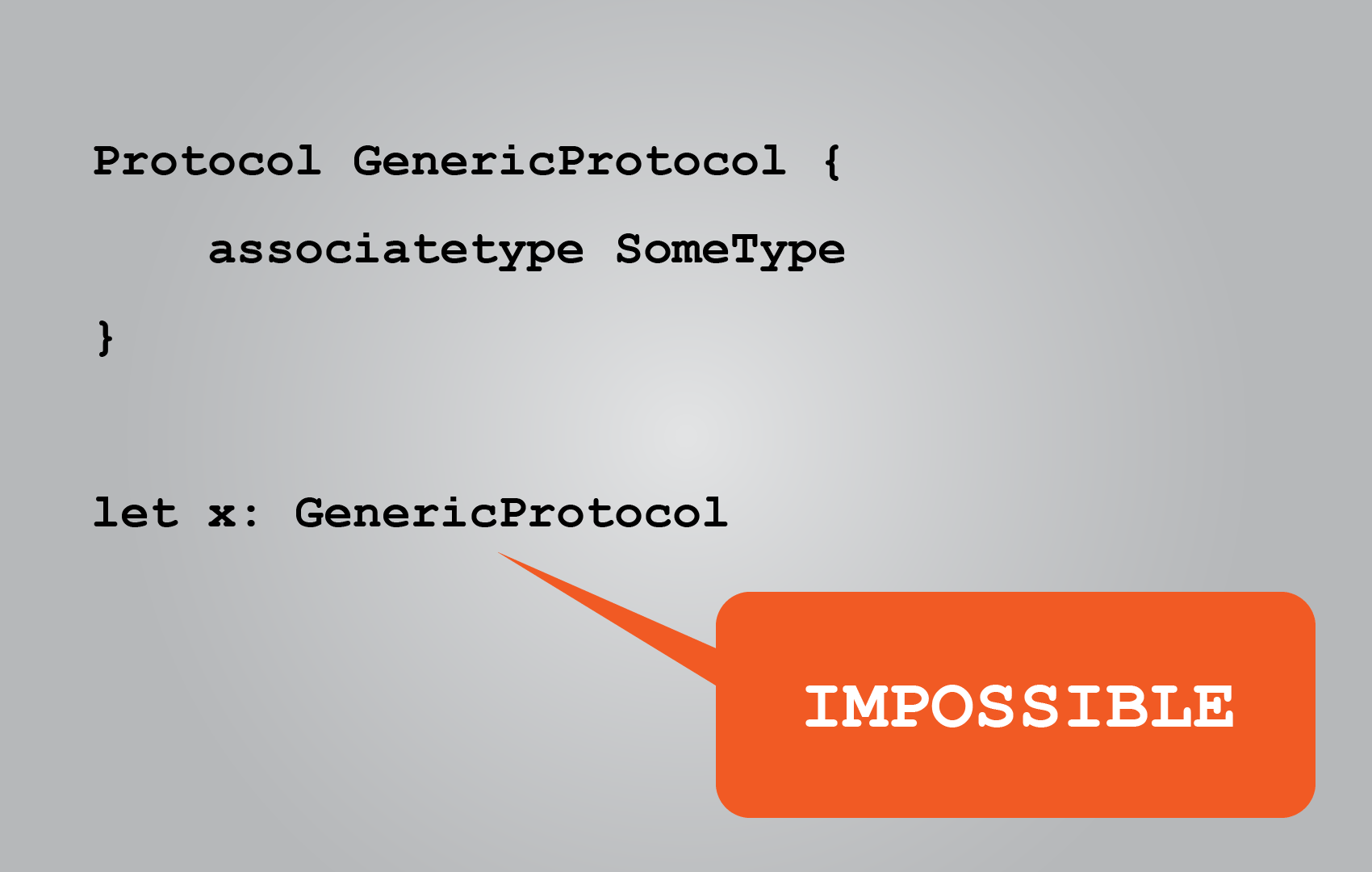 In Swift, why cannot we use generic protocols as normal protocols