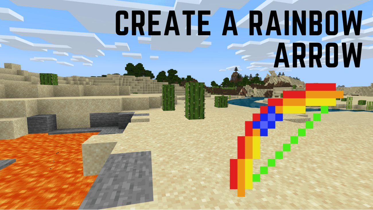 Create a Rainbow arrow in Minecraft Education Edition Codeflix