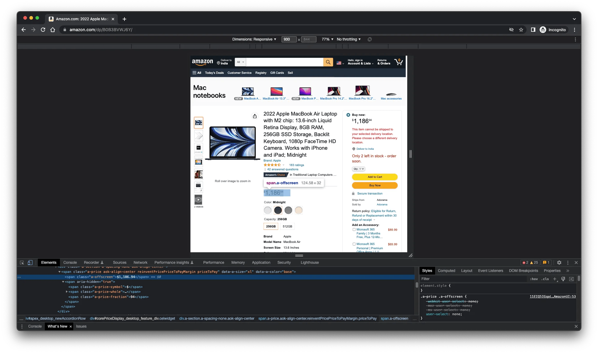 Scraping Amazon Product Data using Python BeautifulSoup