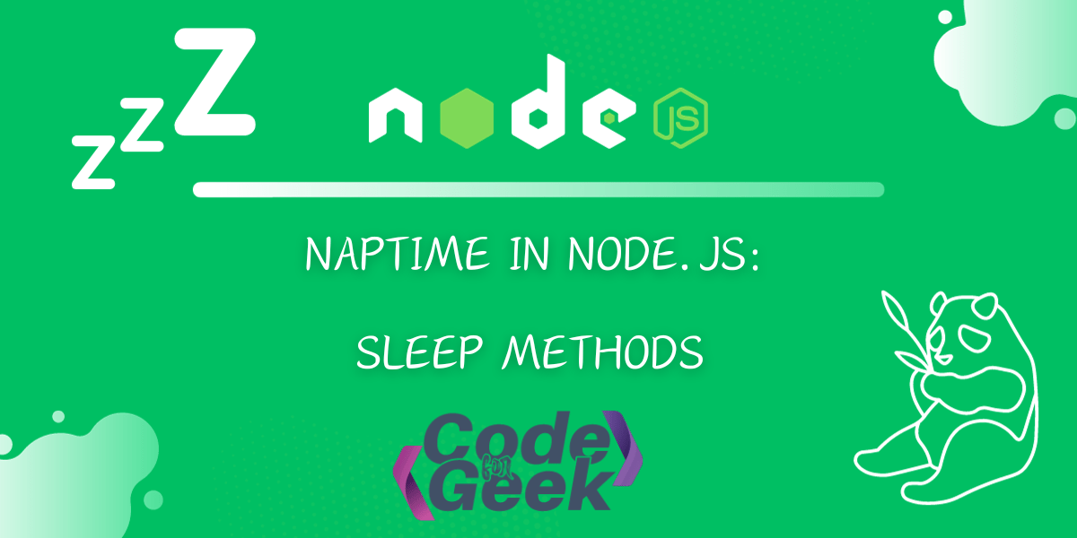 Sleep in Node.js Make Your Code Pause