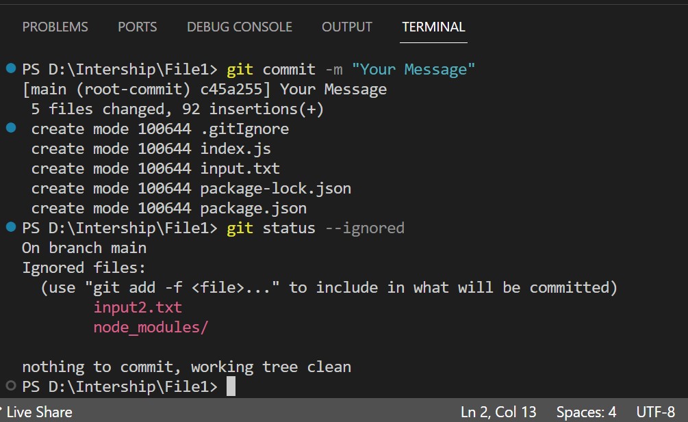 Ignore node_modules Folder from Git Using .gitignore