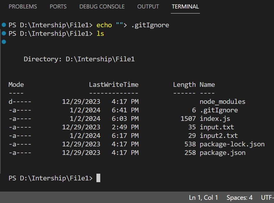 Ignore node_modules Folder from Git Using .gitignore