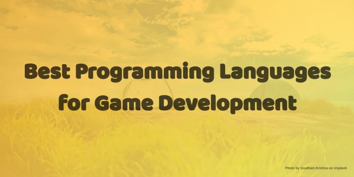 Best programming language for game development