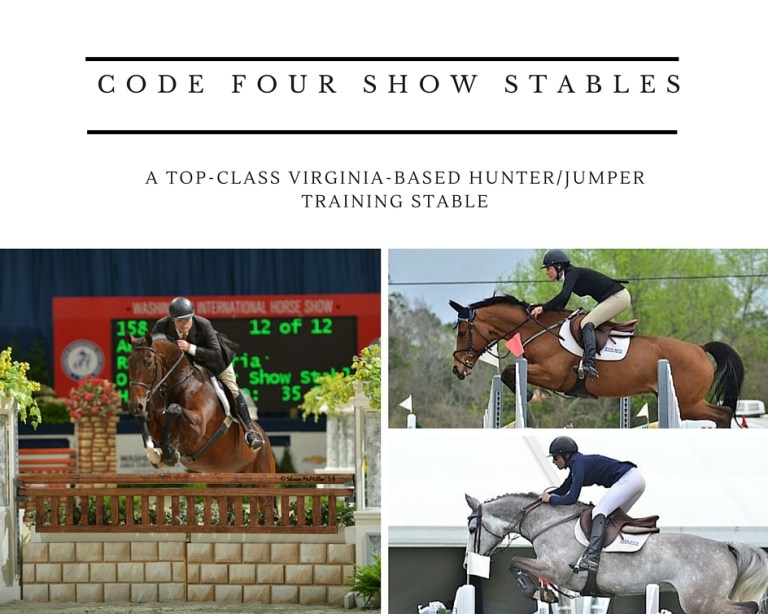 Code Four Show Stables A Virginiabased hunter/jumper training stable