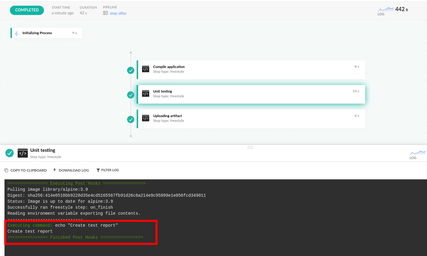 Hooks in pipelines · Codefresh Docs