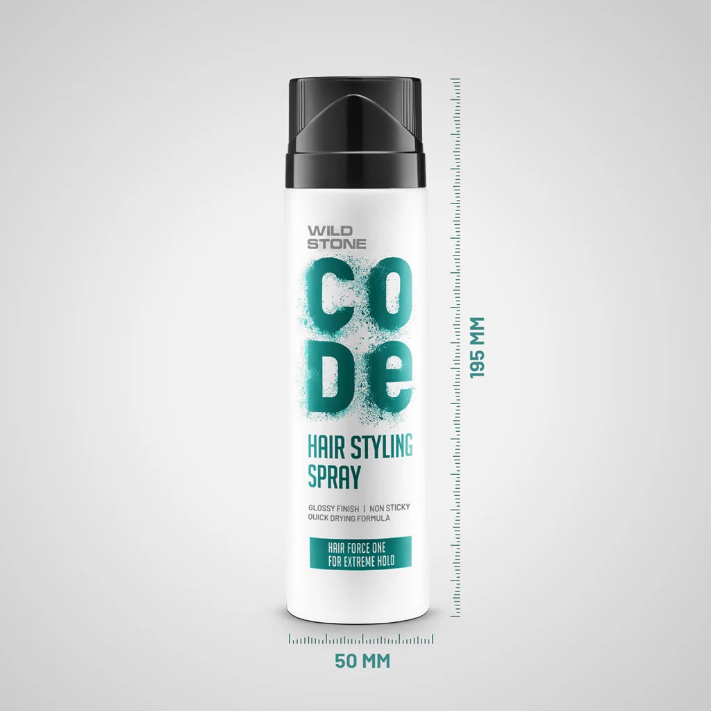 CODE Hair Spray for Men, 200ml Wild Stone CODE