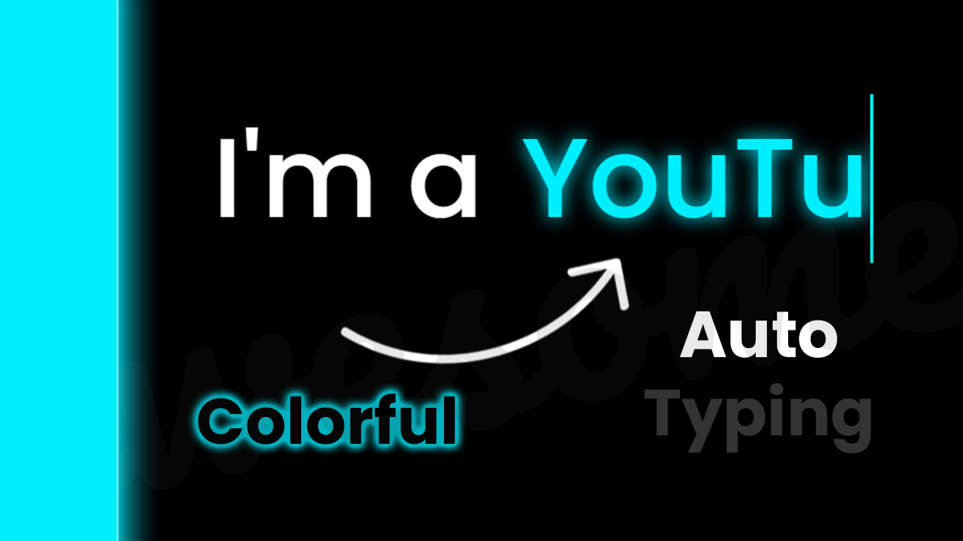 CSS Text Typing Animation in HTML and CSS Codehal