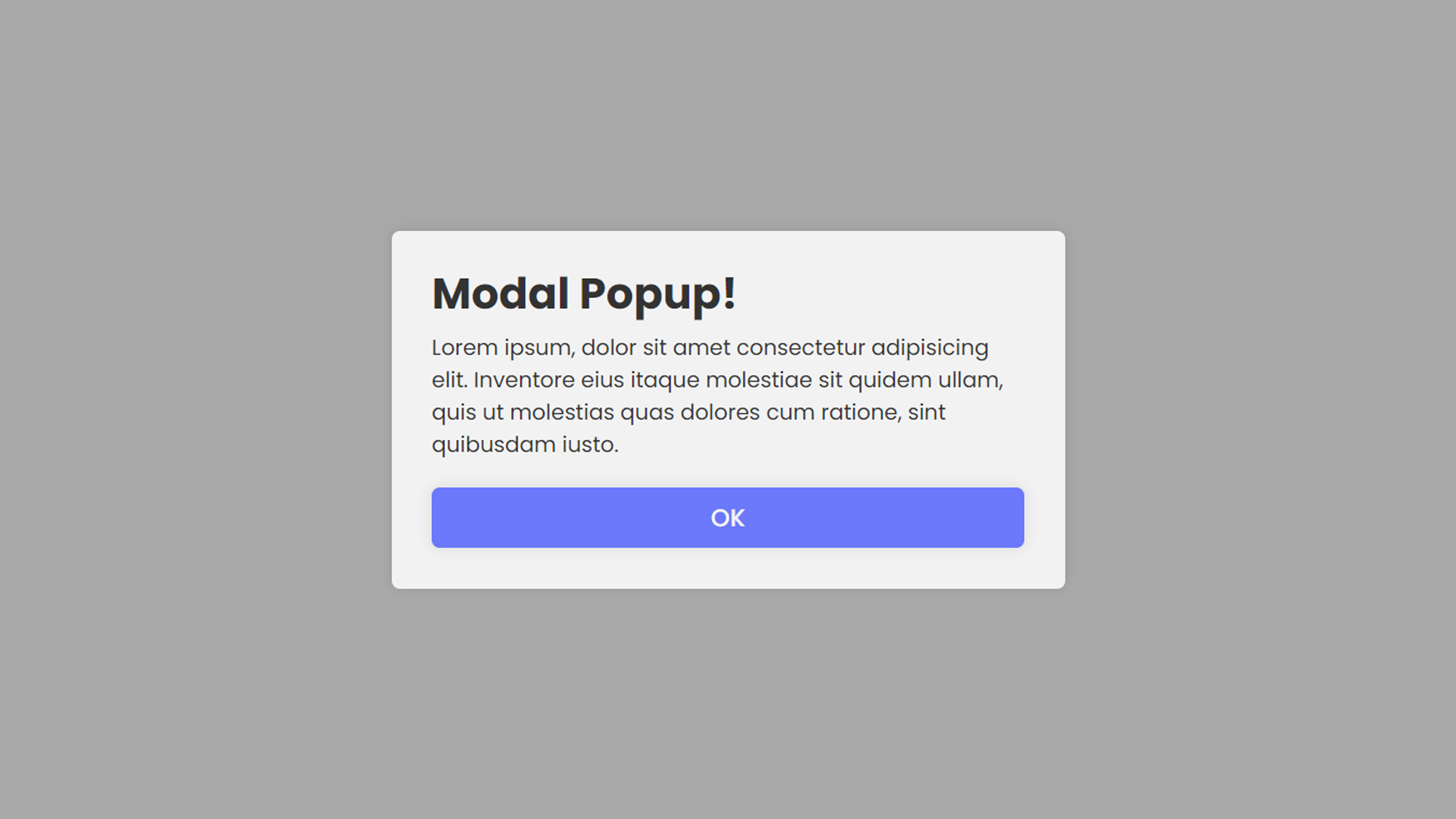 How To Make Modal Popup In HTML CSS and Javascript