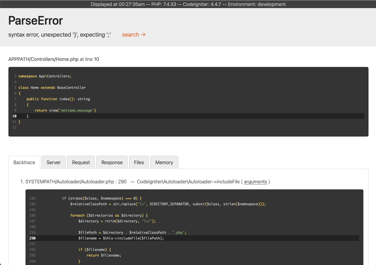 Build Your First Application — CodeIgniter 4.5.5 documentation