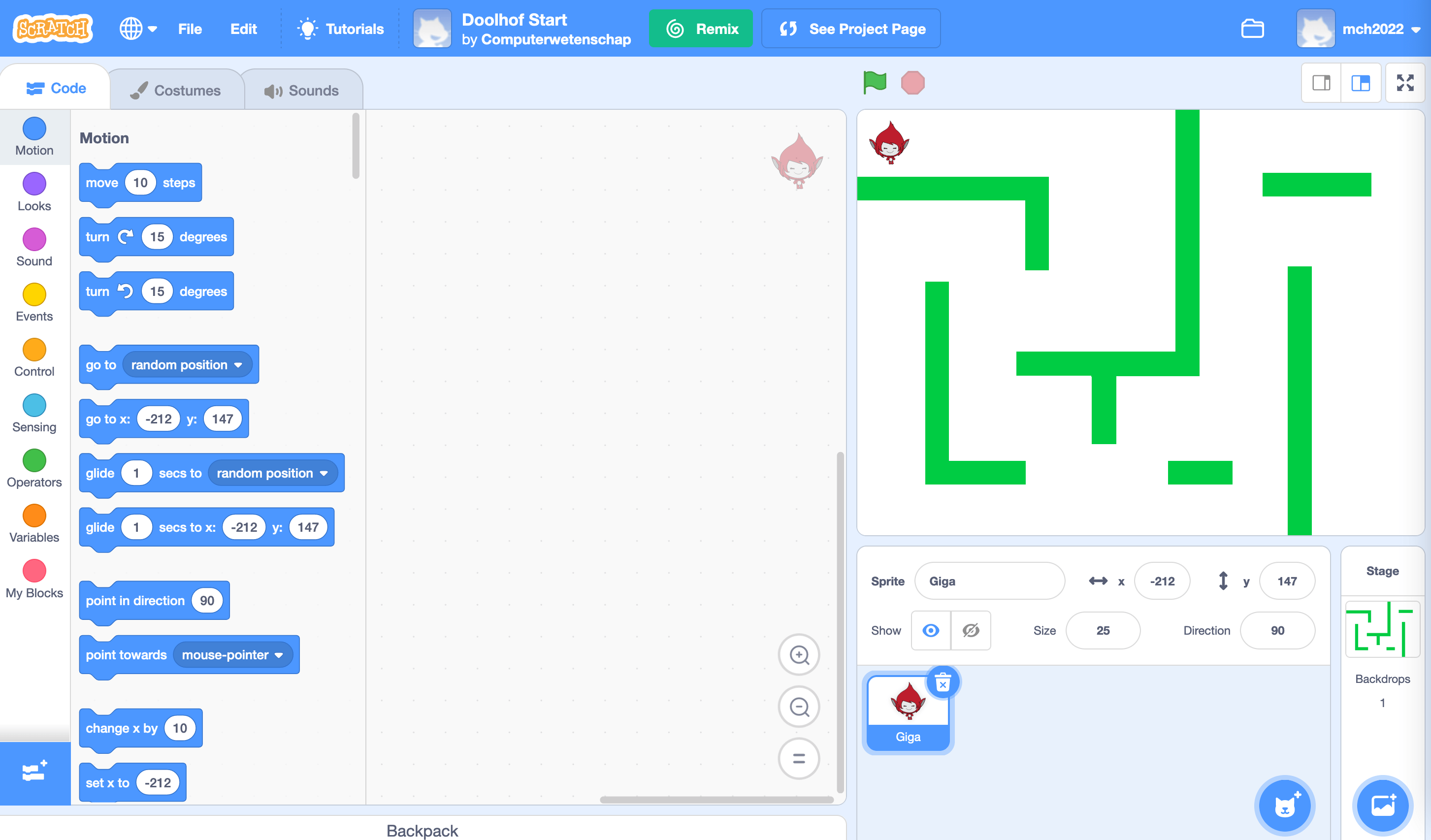 Make a minigame with Scratch